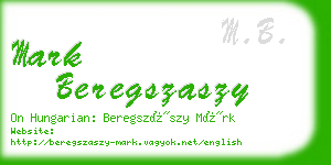 mark beregszaszy business card